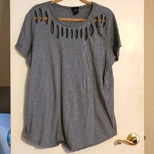 Torrid Sz 2 Grey Cotton Top